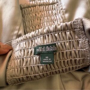 Wild Fable Gray Smocked Top